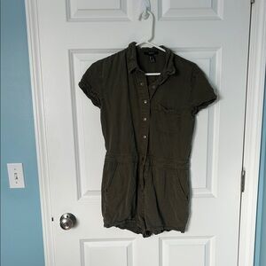 Forever 21 Olive Green Romper | Utility Romper | Olive Green Romper | Romper
